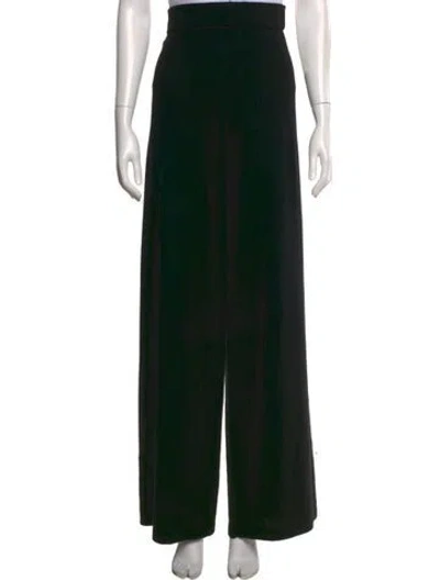 Pre-owned Neiman Marcus Cashmere Wide Leg Pants In Black