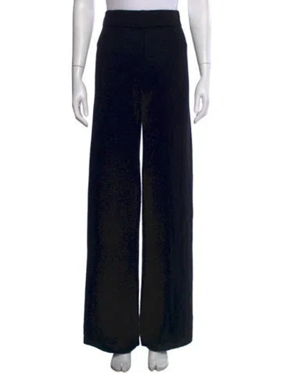 Pre-owned Neiman Marcus Cashmere Wide Leg Pants In Black