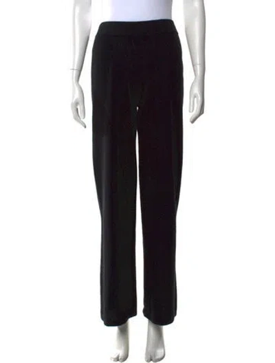 Pre-owned Neiman Marcus Cashmere Wide Leg Pants In Black