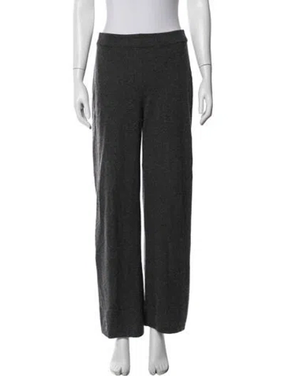 Pre-owned Neiman Marcus Cashmere Wide Leg Pants In Black