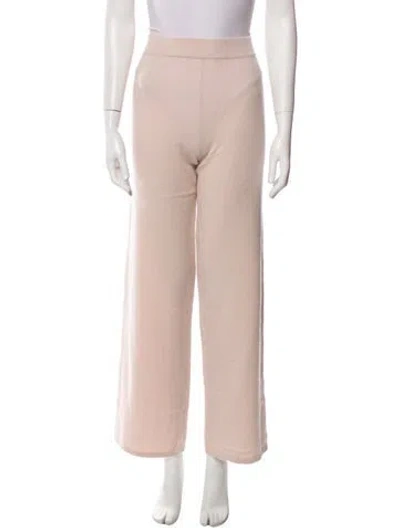 Pre-owned Neiman Marcus Cashmere Wide Leg Pants In Neutral