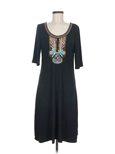 Pre-owned Neiman Marcus Casual Dress In Black