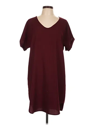 Pre-owned Neiman Marcus Casual Dress In Burgundy