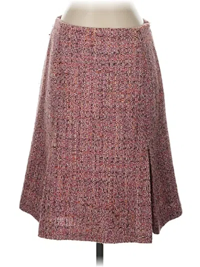 Pre-owned Neiman Marcus Casual Skirt In Burgundy