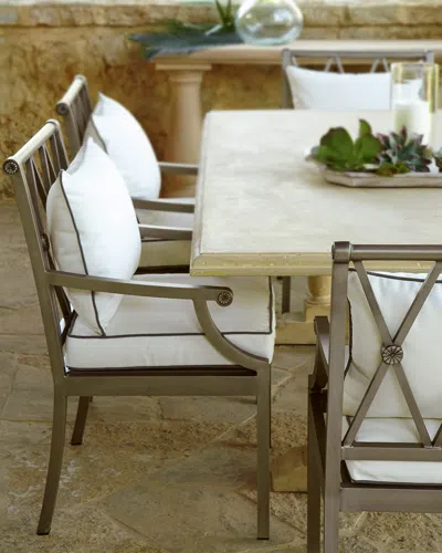 Neiman Marcus Charlotte Outdoor Dining Armchair In Multi