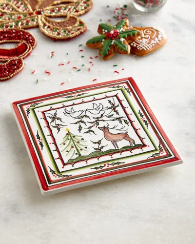 Neiman Marcus Christmas Pavoes Trivet In Multi