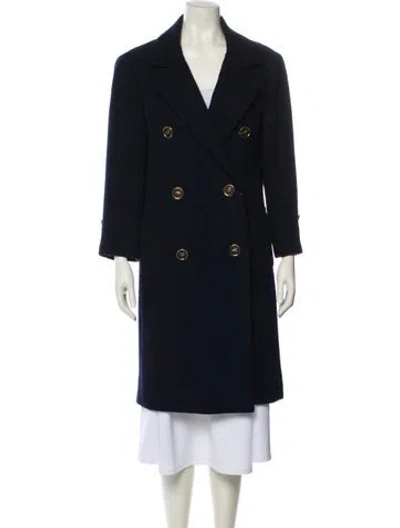 Pre-owned Neiman Marcus Coat In Blue