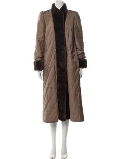 Pre-owned Neiman Marcus Coat In Brown