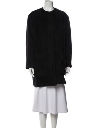 Pre-owned Neiman Marcus Coat In Gray