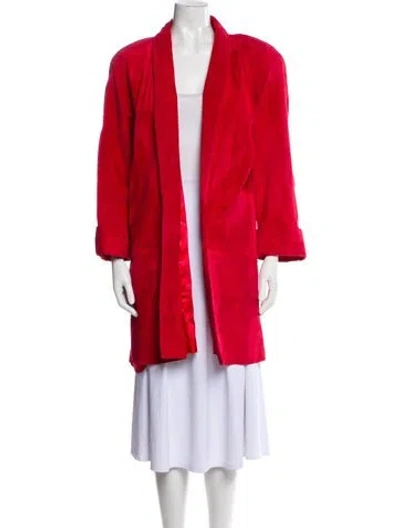 Pre-owned Neiman Marcus Coat In Red
