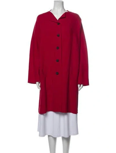Pre-owned Neiman Marcus Coat In Red