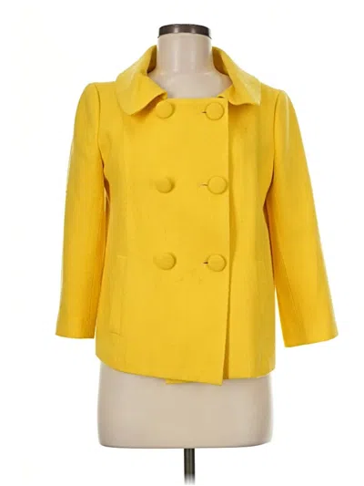 Pre-owned Neiman Marcus Coat In Yellow