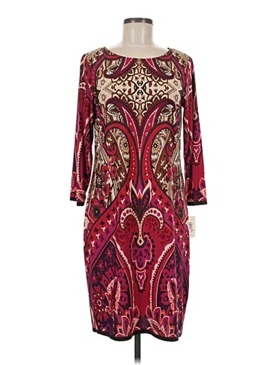 Pre-owned Neiman Marcus Cocktail Dress In Burgundy