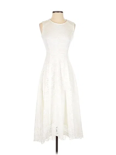 Pre-owned Neiman Marcus Cocktail Dress In Ivory