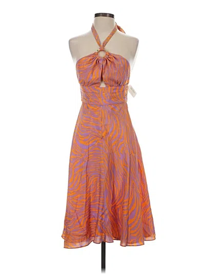 Pre-owned Neiman Marcus Cocktail Dress In Orange