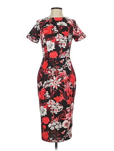 Pre-owned Neiman Marcus Cocktail Dress In Red