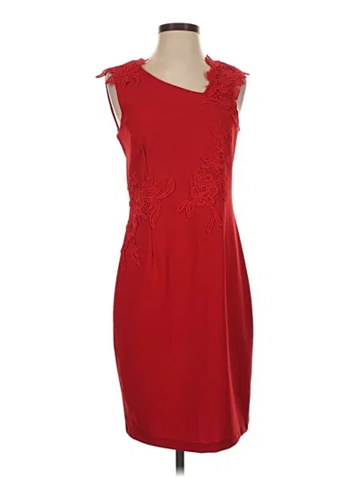Pre-owned Neiman Marcus Cocktail Dress In Red