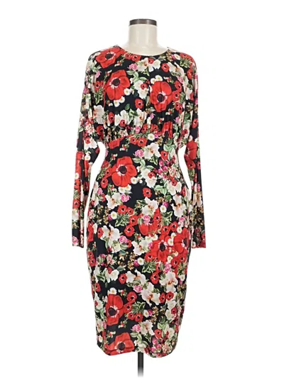 Pre-owned Neiman Marcus Cocktail Dress In Red