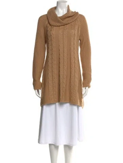 Pre-owned Neiman Marcus Cowl Neck Sweater In Neutral