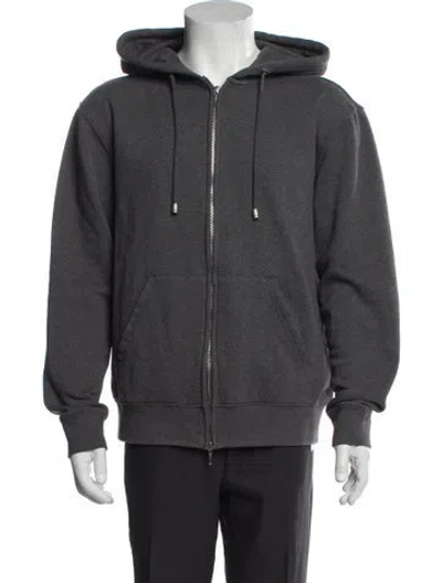 Pre-owned Neiman Marcus Crew Neck Long Sleeve Hoodie In Gray