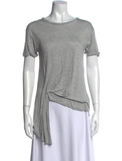 Pre-owned Neiman Marcus Crew Neck Short Sleeve T-shirt In Grey