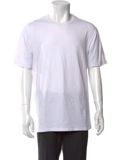 Pre-owned Neiman Marcus Crew Neck Short Sleeve T-shirt In White