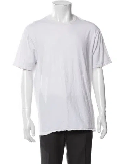 Pre-owned Neiman Marcus Crew Neck Short Sleeve T-shirt In White