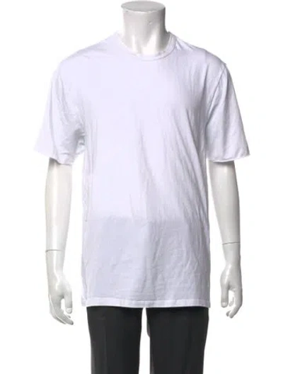 Pre-owned Neiman Marcus Crew Neck Short Sleeve T-shirt In White