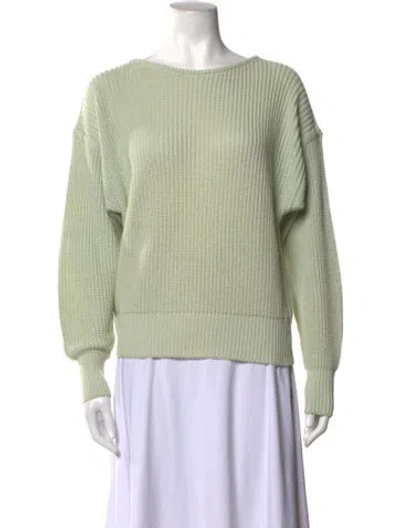 Pre-owned Neiman Marcus Crew Neck Sweater In Green