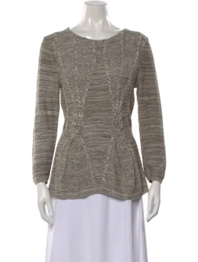 Pre-owned Neiman Marcus Crew Neck Sweater In Multi