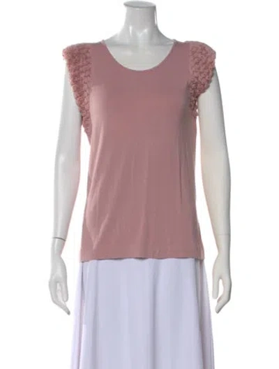 Pre-owned Neiman Marcus Crew Neck Sweater In Pink