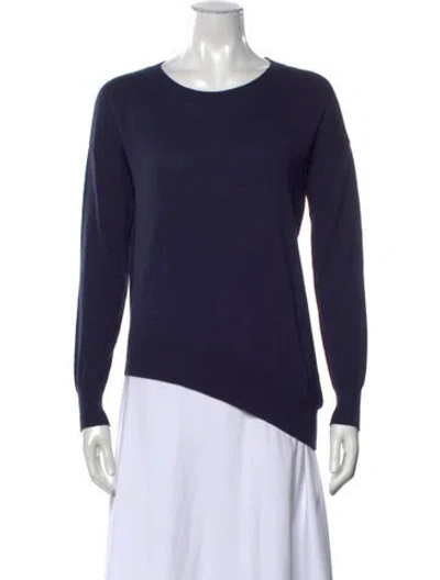 Pre-owned Neiman Marcus Crew Neck Sweater In Purple