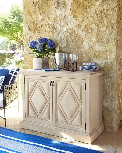 Neiman Marcus Damon Outdoor Storage Cabinet In Natural