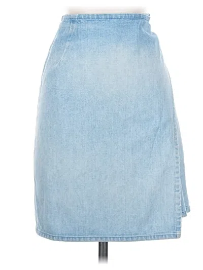 Pre-owned Neiman Marcus Denim Skirt In Blue