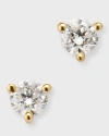 NEIMAN MARCUS DIAMONDS 18K YELLOW GOLD ROUND DIAMOND GH/VS2-SI1 MARTINI STUD EARRINGS, 0.49TCW