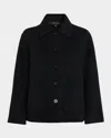 Neiman Marcus Double-faced Cashmere Jacket In Black