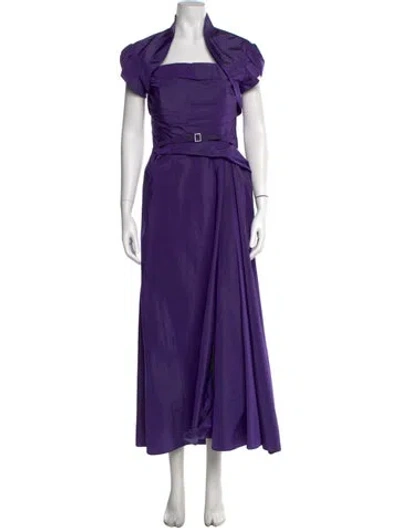 Pre-owned Neiman Marcus Dress Set Long Dress In Purple