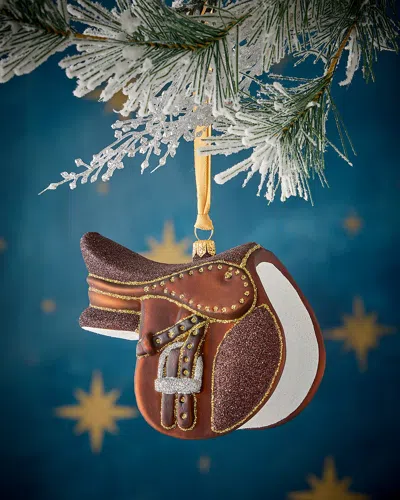 Neiman Marcus English Riding Saddle Christmas Ornament