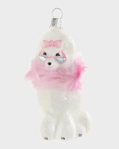 Neiman Marcus Fancy Poodle Ornament In White