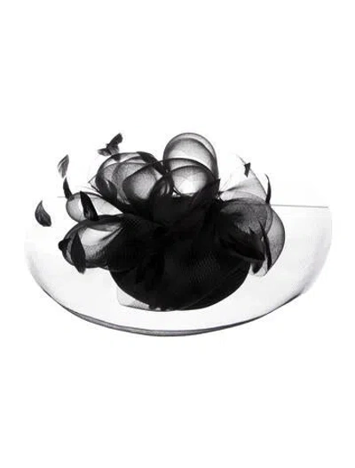 Pre-owned Neiman Marcus Fascinator Hat In Black