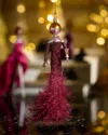 Neiman Marcus Fashionista In Red Gown Christmas Ornament In Red