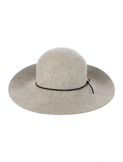 Pre-owned Neiman Marcus Fedora Hat In Grey