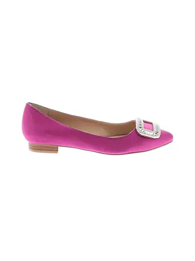 Pre-owned Neiman Marcus Flats In Pink