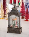 Neiman Marcus Flying Santa Lantern In Brown