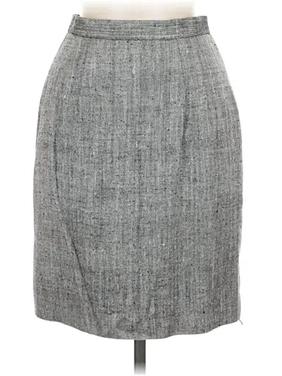 Pre-owned Neiman Marcus Formal Skirt In Gray