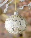 Neiman Marcus Frosted Elegance Glass Ornament In White