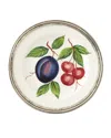 NEIMAN MARCUS FRUIT PEWTER & CERAMIC SALAD PLATE