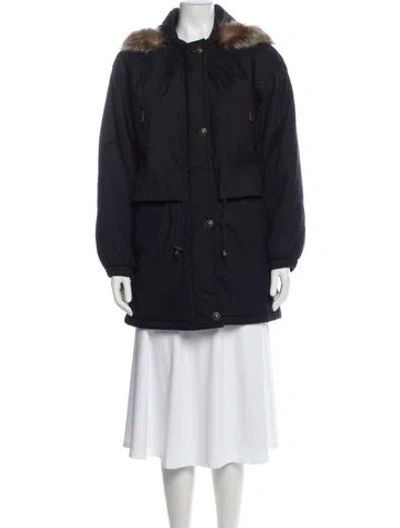 Pre-owned Neiman Marcus Fur Coat In Black