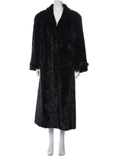 Pre-owned Neiman Marcus Fur Coat In Black