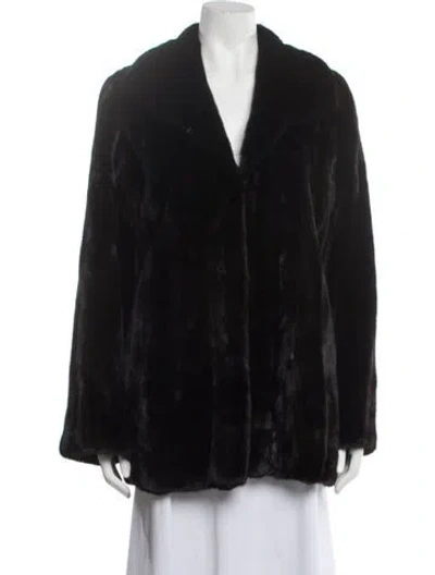 Pre-owned Neiman Marcus Fur Coat In Black